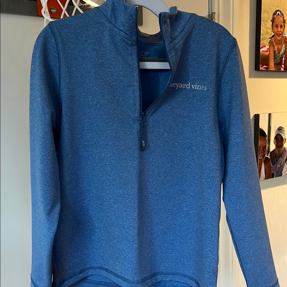 Vineyard Vines Blue Quarter-Zip Pullover